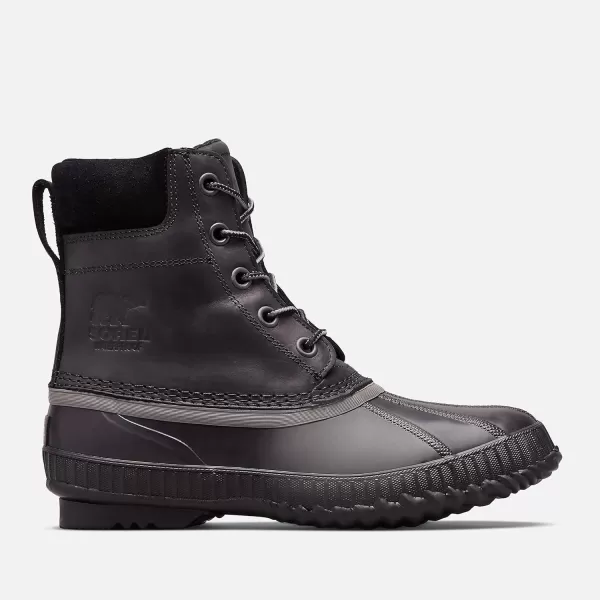 Sorel Mens Cheyanne Lace Rain BootBlack Black