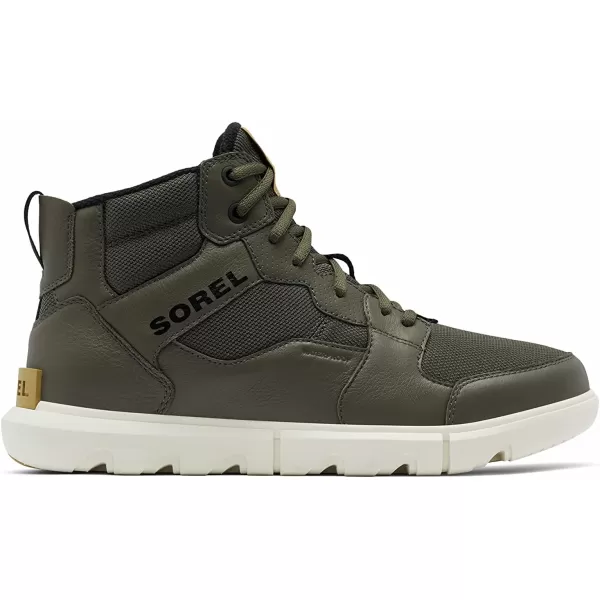 Sorel Mens Explorer Sneaker Mid Waterproof ShoeAlpine Tundra Chalk