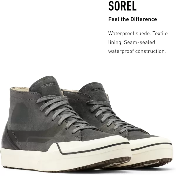 Sorel Mens Grit Sneaker Chukka WP  Waterproof Suede SneakersGrill Sea Salt