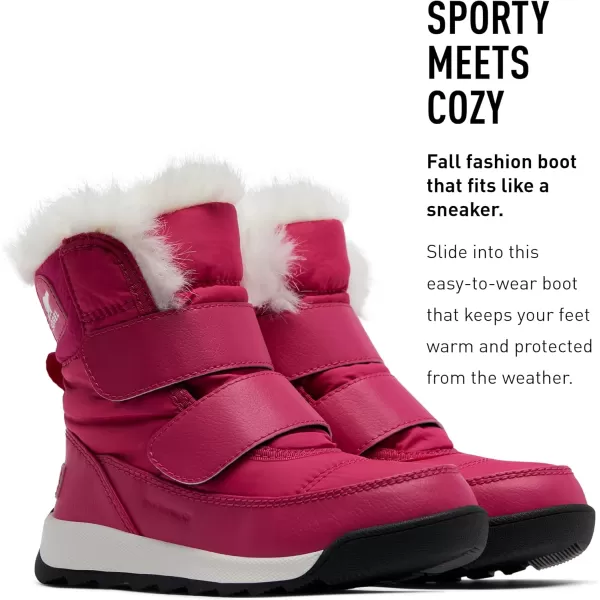 Sorel UnisexChild Childrens Whitney Ii Strap Wp Snow BootCactus Pink Black