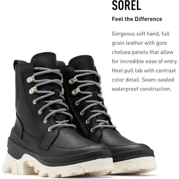 Sorel Womens Brex Lace Waterproof BootBlack Chalk