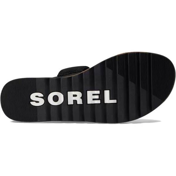 Sorel Womens Ella II Easy Flip SandalsBlack Sea Salt