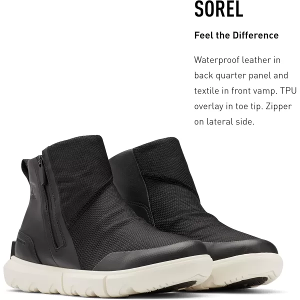 Sorel Womens Explorer II Bootie  Waterproof Leather Winter BootsBlack Grill