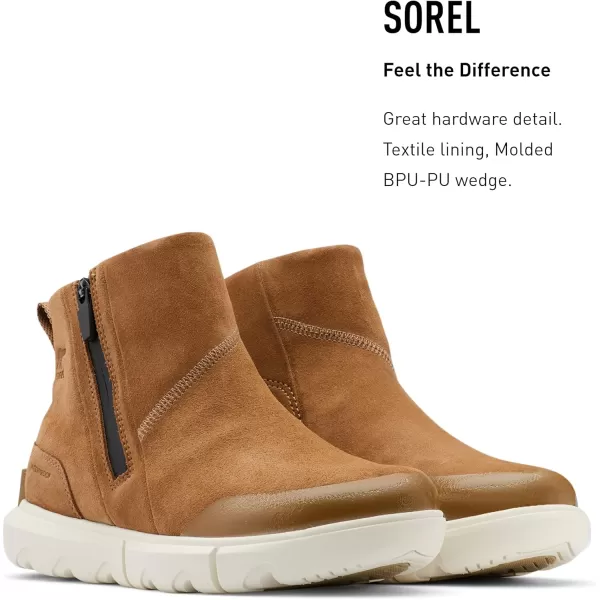 Sorel Womens Explorer II Bootie  Waterproof Leather Winter BootsDelta Fawn