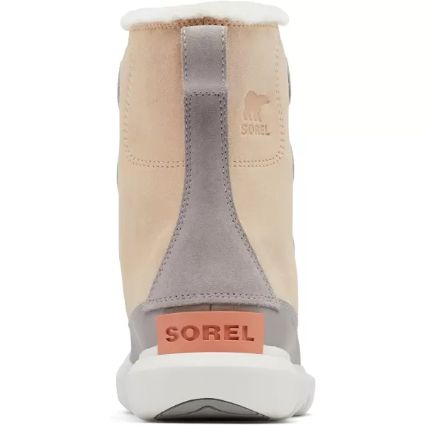 Sorel Womens Explorer II Joan Faux Fur Boot  Waterproof Suede BootsNova Sand Sea Salt