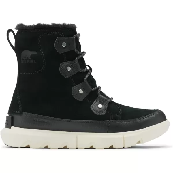 Sorel Womens Explorer II Joan Faux Fur Waterproof Boot  Black Fawn  Size 11Sorel Womens Explorer II Joan Faux Fur Waterproof Boot  Black Fawn  Size 11