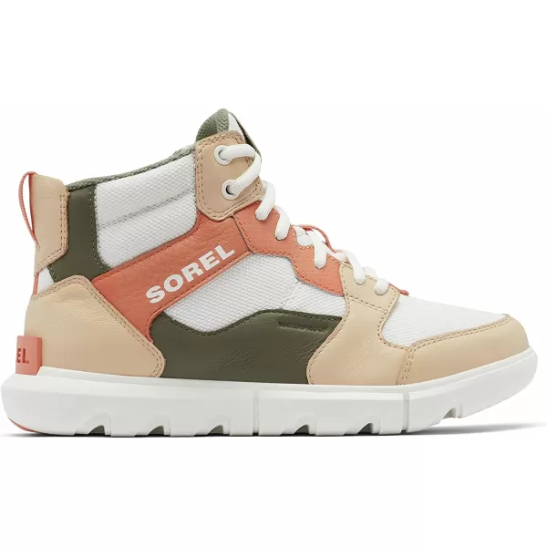 Sorel Womens Explorer II Sneaker Mid Waterproof ShoeSea Salt Nova Sand