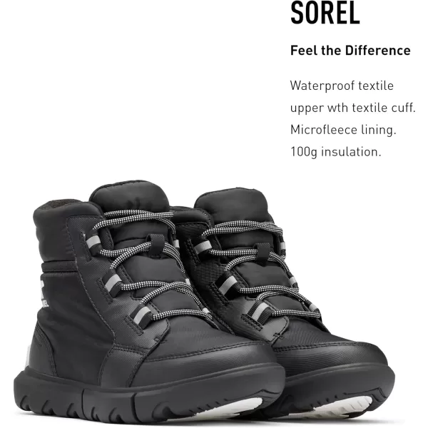 Sorel Womens Explorer Ii Carnival Snow BootBlack Black