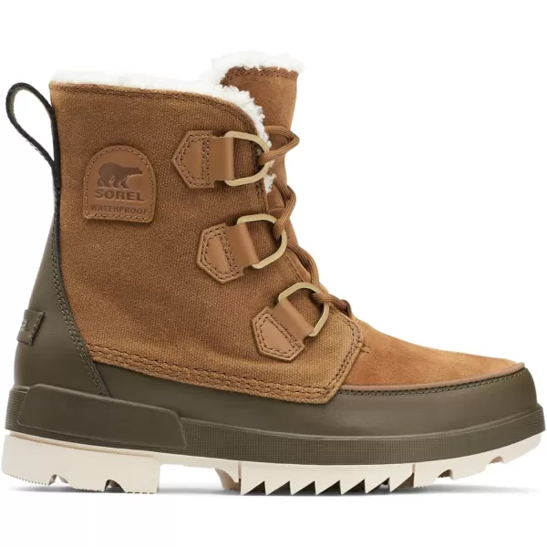 Sorel Womens Explorer Ii Carnival Snow BootBrown Velvet Tan X Olive Green