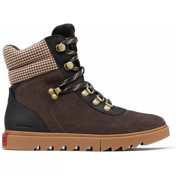 Sorel Womens Joan of Arctic Next Lite Hiker Boot  Waterproof Leather amp Suede Winter BootsBlackened Brown Black