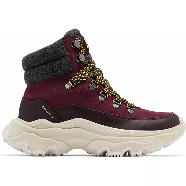 Sorel Womens Kinetic Breakthru Conquest Waterproof BootNew Cinder Bloodstone