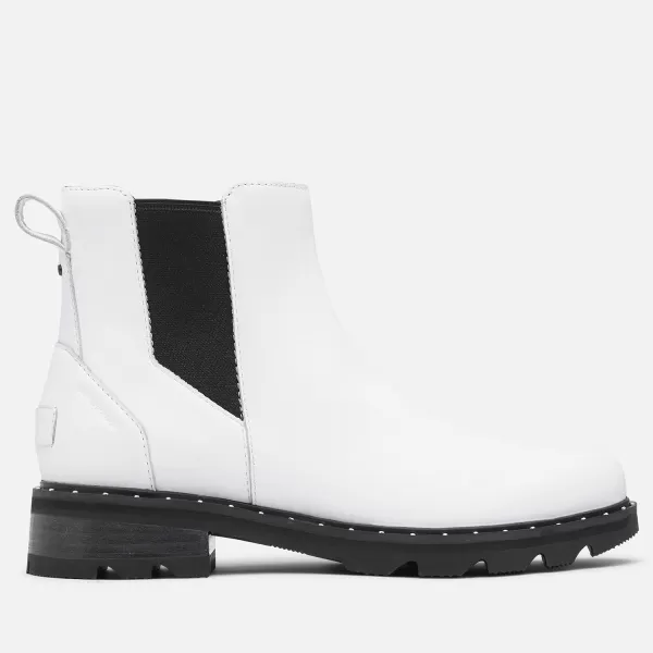 Sorel Womens Lennox Chelsea Rain Boot  Waterproof Leather BootsWhite