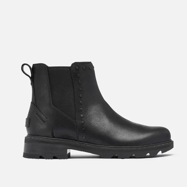 Sorel Womens Lennox Chelsea Stud Boot  WaterproofBlack