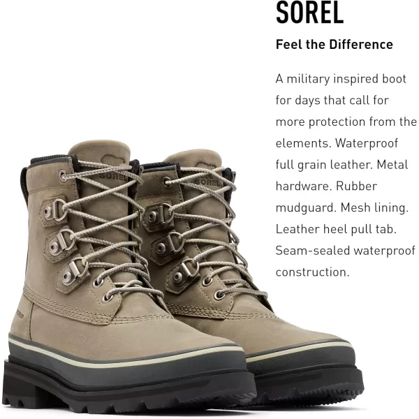 Sorel Womens Lennox Street Rain Boot  Waterproof Leather BootsSage Dark Moss