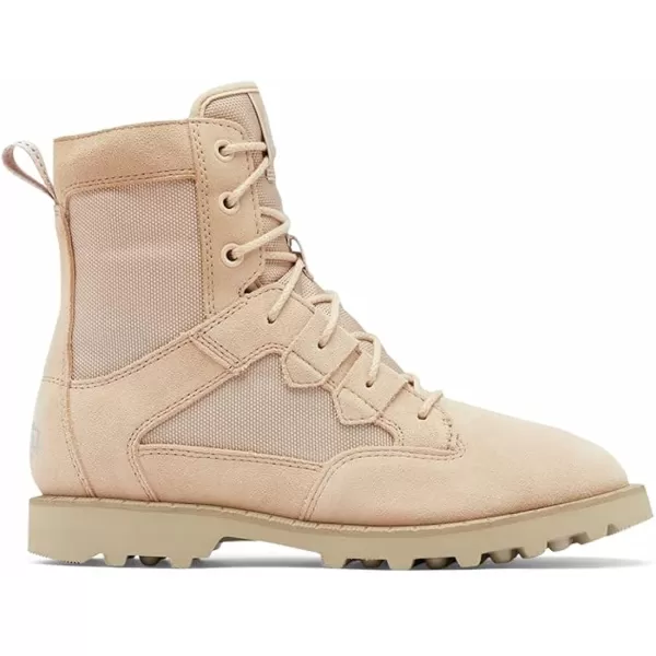 Sorel Womens OTM Caribou Boot  Waterproof Suede amp Nylon Snow BootsNatural Tan British Tan