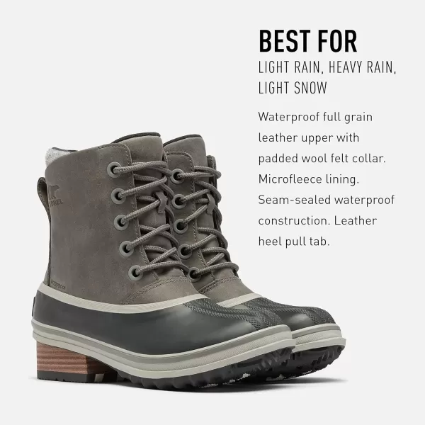 Sorel Womens Slimpack III Lace  Rain and Snow  WaterproofQuarry