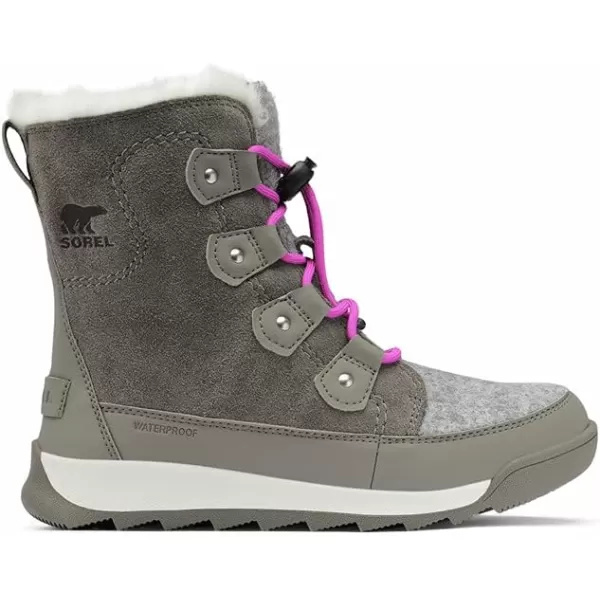 Sorel Young Whitney II Joan Lace Boot  Waterproof Winter BootsQuarry Bright Lavender