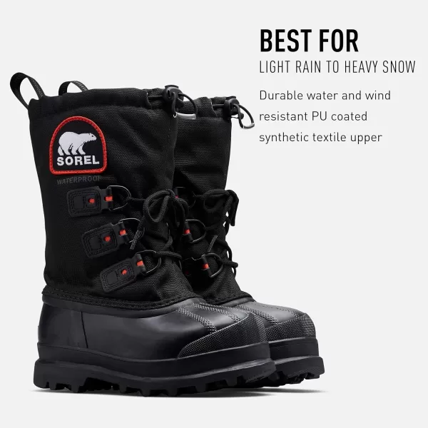 Sorel Youth Glacier XT Extreme Weather Boot Little KidBig KidBlack