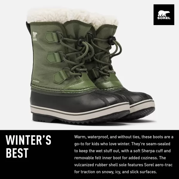 Sorel Youth Unisex Yoot PAC Nylon Waterproof BootsHiker Green