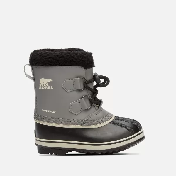 Sorel Youth Unisex Yoot PAC Nylon Waterproof BootsQuarry Black