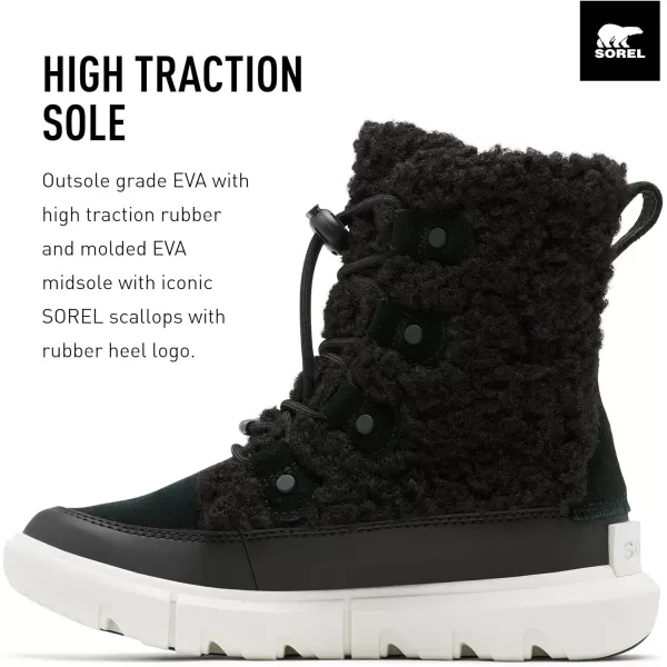 Sorel Youth Unisex Youth Explorer Cozy BootsBlack Sea Salt