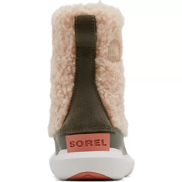 Sorel Youth Unisex Youth Explorer Cozy BootsNova Sand Stone Green