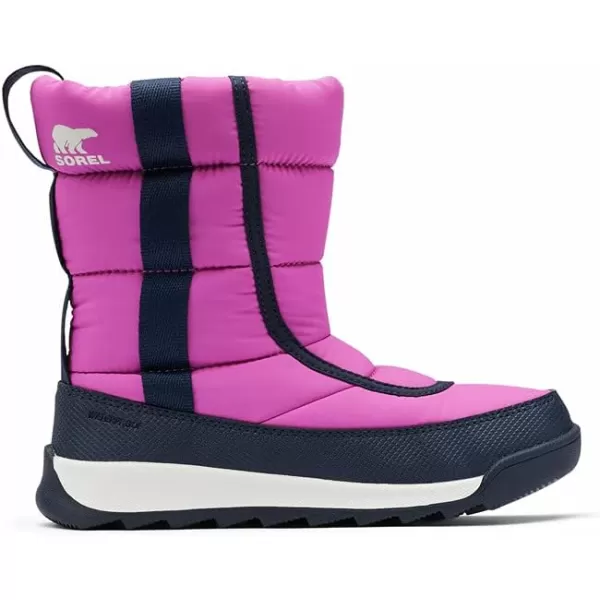 Sorel Youth Whitney II Puffy Mid Boot  Bright Lavender Collegiate Navy  Waterproof Winter Boots  Size 4Sorel Youth Whitney II Puffy Mid Boot  Bright Lavender Collegiate Navy  Waterproof Winter Boots  Size 4