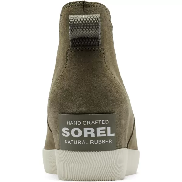 Sorel womens Out N About Slipon Wedge IiStone Green Laurel Leaf