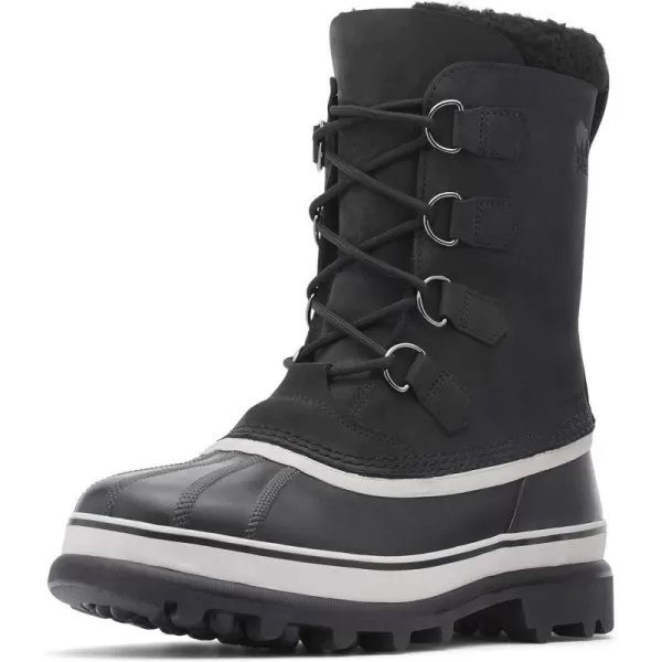 SOREL  Mens Caribou Waterproof Boot for WinterBlack Dark Stone