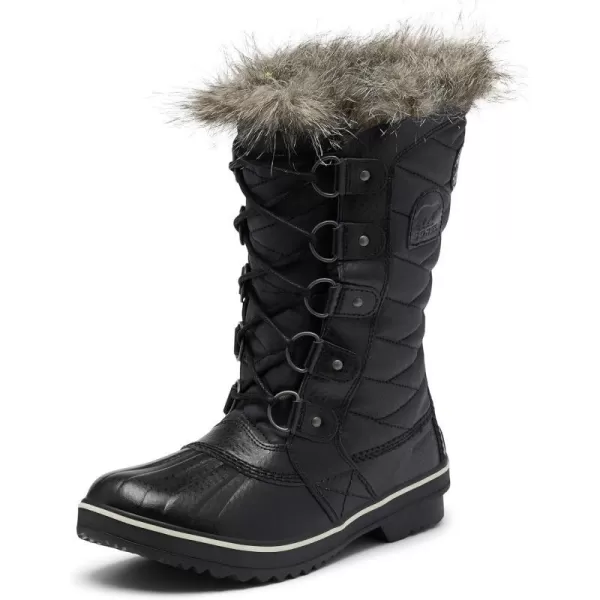 SOREL  Womens Tofino II Waterproof Insulated Winter Boot with Faux Fur CuffBlack Stone