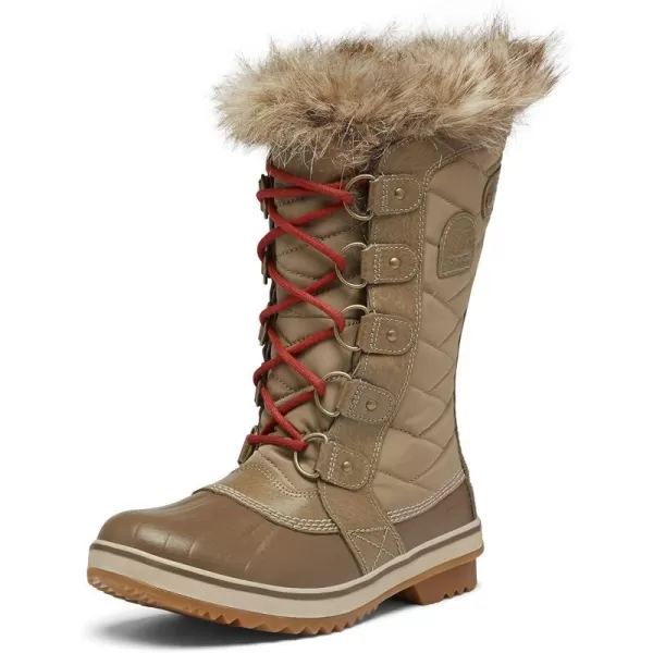 SOREL  Womens Tofino II Waterproof Insulated Winter Boot with Faux Fur CuffKhaki Ii