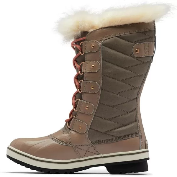 SOREL  Womens Tofino II Waterproof Insulated Winter Boot with Faux Fur CuffOmega TaupeParadox Pink