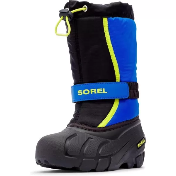 SOREL  Youth Flurry Winter Snow Boots for KidsBlack Super Blue