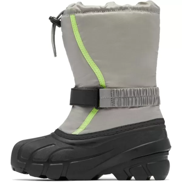 SOREL  Youth Flurry Winter Snow Boots for KidsChrome Grey Black