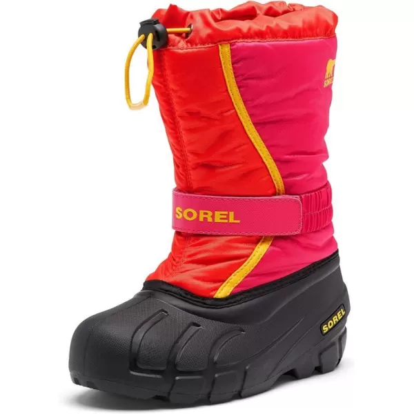 SOREL  Youth Flurry Winter Snow Boots for KidsPoppy Red Cactus Pink