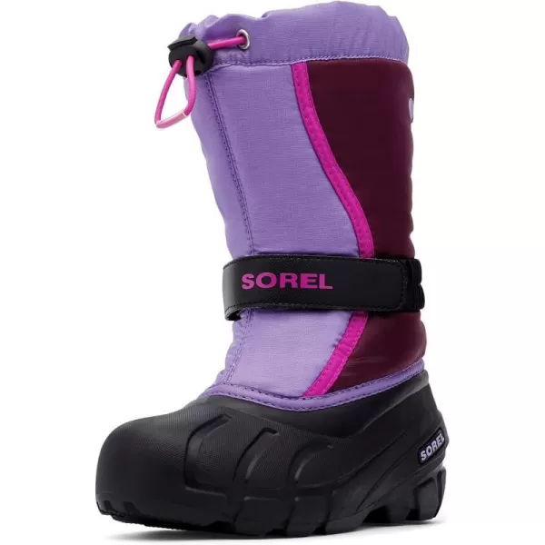 SOREL  Youth Flurry Winter Snow Boots for KidsPurple Dahlia Paisley Purple