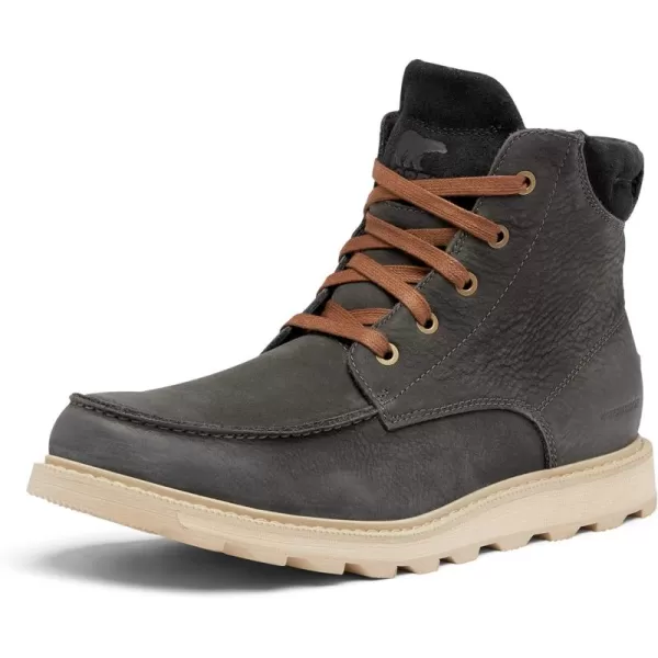 SOREL Mens Madson ll Moc Toe Waterproof BootGrey Coal