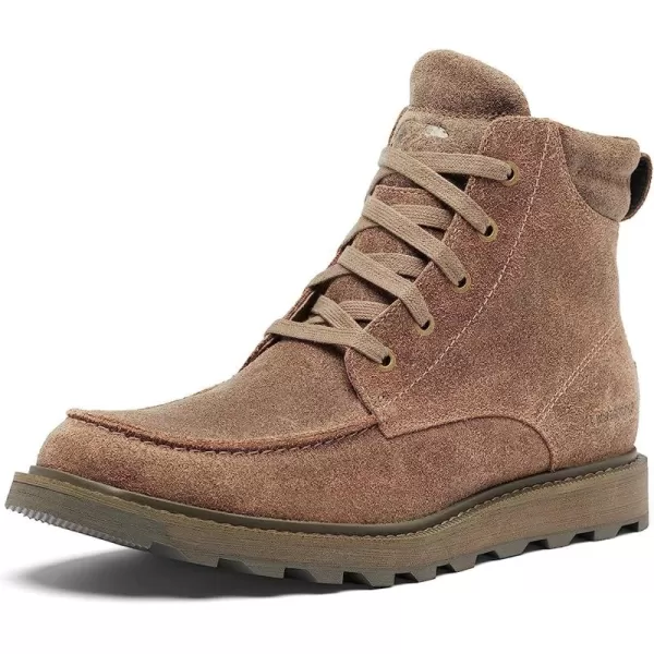 SOREL Mens Madson ll Moc Toe Waterproof BootOmega Taupe  Jet