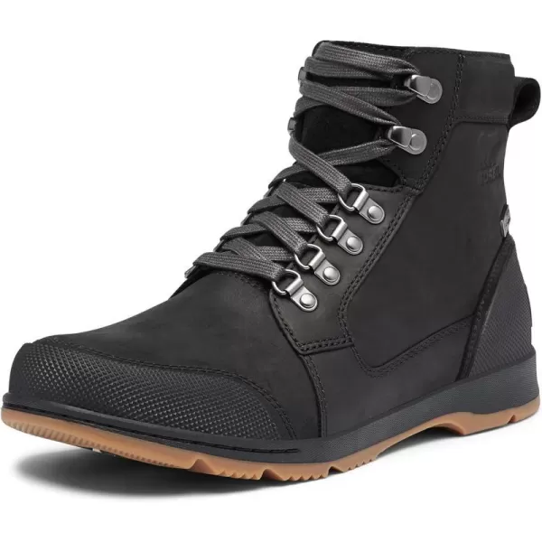 Sorel Mens Ankeny II Mid OD Boot  Heavy Rain  WaterproofBlack