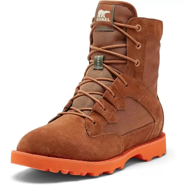 Sorel Mens Caribou OTM WP Boot  Waterproof Leather Rain BootsDark Amber Spark Orange