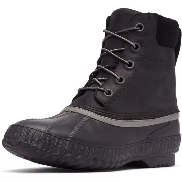 Sorel Mens Cheyanne Lace Rain BootBlack Black