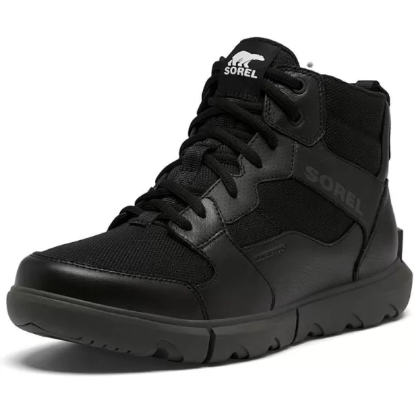 Sorel Mens Explorer Next Sneaker Mid Waterproof ShoesBlack Jet