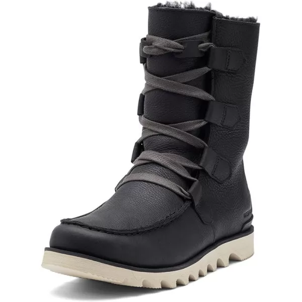 Sorel Mens Kezar Storm WP Boot  Waterproof Leather Winter BootsBlack Jet