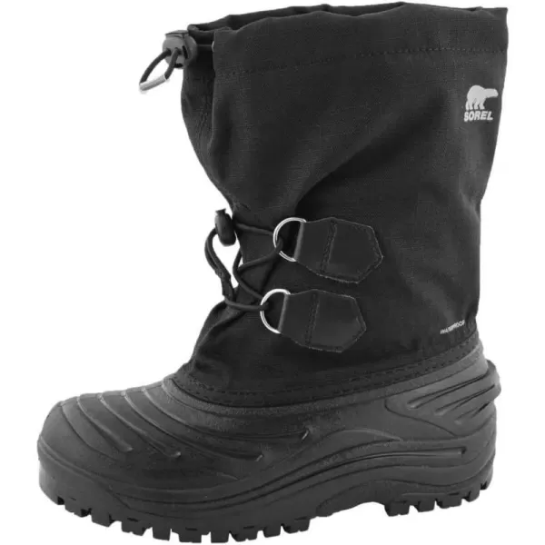 Sorel Super Trooper 9MM Thermoplus Boot Little KidBig KidBlack Light Grey