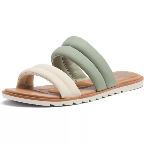 Sorel Womens Ella II Puff Slide SandalSafari Chalk