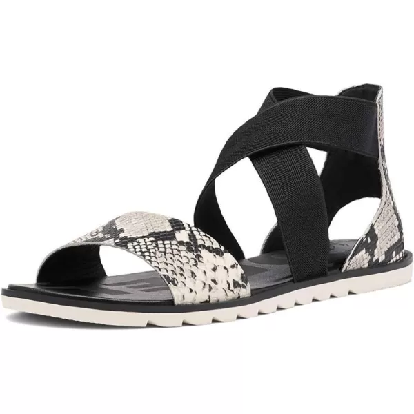 Sorel Womens Ella II Sandal  Black SnakeBlack Snake