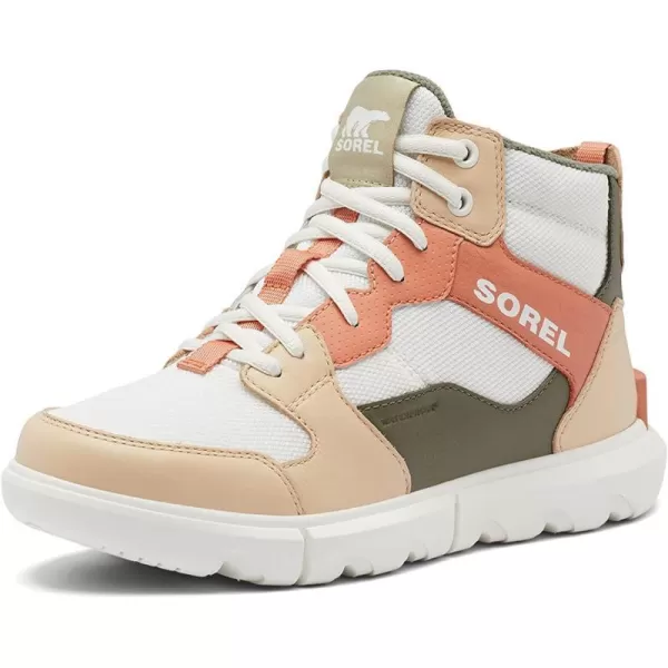 Sorel Womens Explorer II Sneaker Mid Waterproof ShoeSea Salt Nova Sand