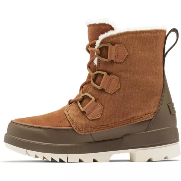 Sorel Womens Explorer Ii Carnival Snow BootBrown Velvet Tan X Olive Green