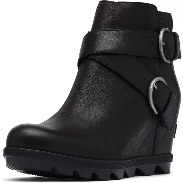 Sorel Womens Joan of Arctic Wedge II Buckle Boot  Light Rain  WaterproofBlack