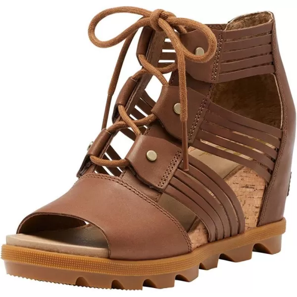 Sorel Womens Joanie II Lace Huarache Wedge SandalVelvet Tan